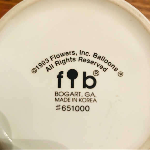 Vintage 1993 Happy Birthday Balloons Coffee Cup - Picture 5 of 6